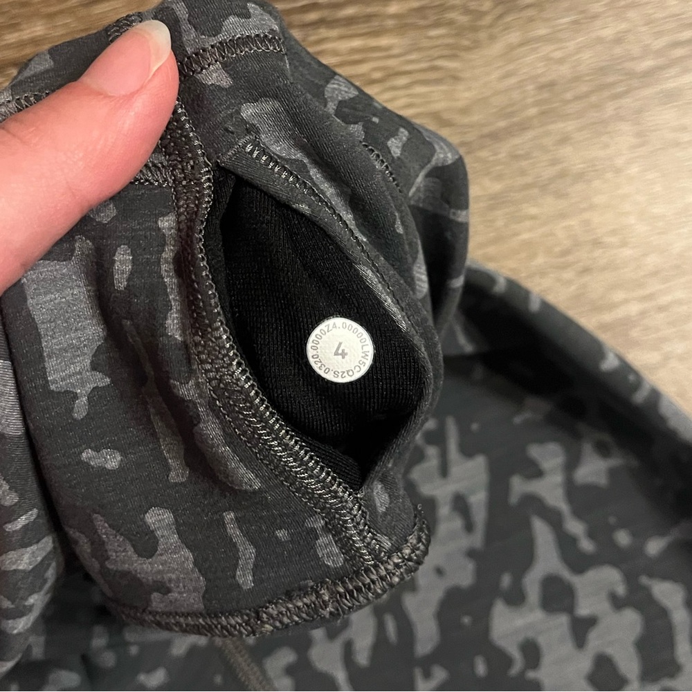 SOLD Lululemon Wunder Train High-Rise Tight 25" Heathered Black Grey - Picture 6 of 6